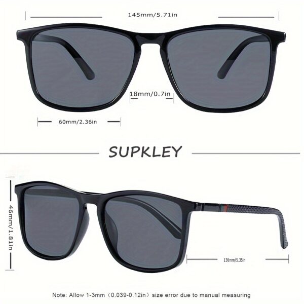 SUPKLEY Men'S Sports Sunglasses with Polarization, Lightweight Square Design, Comfortable Fit, Eyewear Accessory Comes with Original Packaging - Image 18