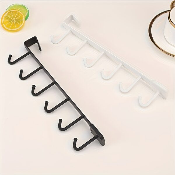 1pc Multifunctional 6-Hook Kitchen Storage Rack - A Suitable Solution for Organizing Cups, Mugs And Clothes in The Kitchen And Dining Room - Image 7
