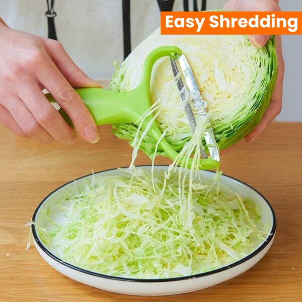 [Easy Wide Mouth Cabbage Grater] Purple and Blue Cabbage Grater - Wide Mouth Peeling Knife for Easy Shredding and Peeling of Garden Vegetables Kitchen Accessories - Image 11