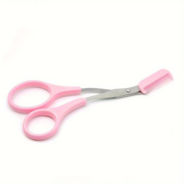 Eyebrow Trimmer Scissor With Comb Lady Woman Men Hair Removal Grooming Shaping Stainless Steel Eyebrow Remover Makeup Tool - Image 3
