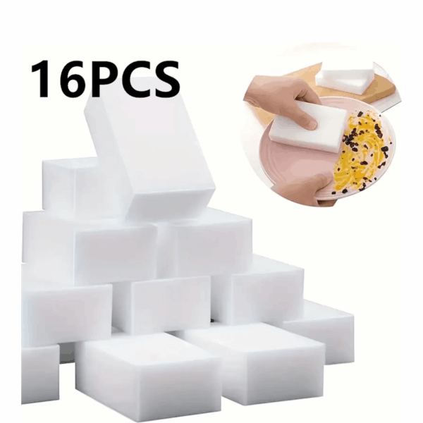 [Magic Sponge Eraser] 8/16/32pcs Magic Sponge Eraser Foam | Multifunctional Household Cleaning Pads for Furniture, Bathroom, Bathtub, Sink, Floor, Baseboard, Wall, Kitchen Dishwashing - Image 21