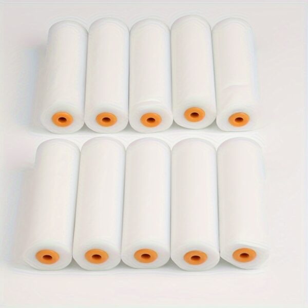 10/20pcs 4 Inch Water-based Paint Latex Paint Roller Brush Set, 10 Sponge Heads, 1 Bracket, Embossed Small Thumb Traceless Brush - Image 11