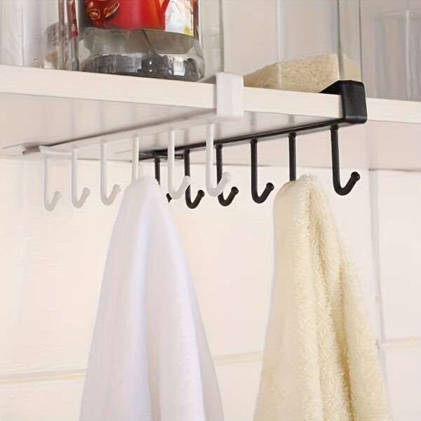 1pc Multifunctional 6-Hook Kitchen Storage Rack - A Suitable Solution for Organizing Cups, Mugs And Clothes in The Kitchen And Dining Room - Image 15