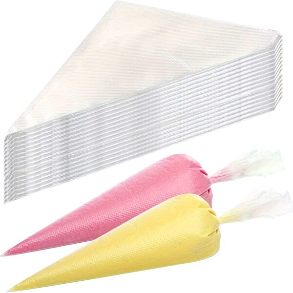 50/100/200pcs Heavy-Duty Disposable Plastic Piping Bags - Durable, Reusable, No-Slip Grip for Cake Decorating, Baking, Frosting & - Kitchen Tools for Home & Professional Bakers, Baking Accessories - Image 16