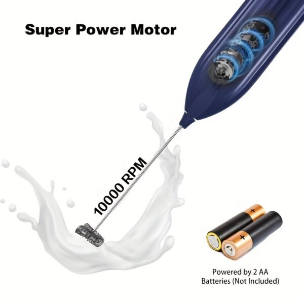 1pc LALAYUAN Electric Milk Frother - Mini Handheld Whisk, Battery Operated (Not Included), Ideal for Coffee, Lattes, Cappuccino, and Chocolate Drinks, Portable Foam Maker, Perfect Christmas Gift, Coffee Drink Maker | Modern Kitchen Accessory | Durable Sta - Image 35