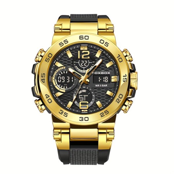 Men'S Dual Display Digital Military Quartz Watch Featuring an Alarm Clock, Chronograph, And Multifunctional Luminous Capabilities, Ideal for Students And Outdoor Activities Like Hiking Or Schooling. - Image 3