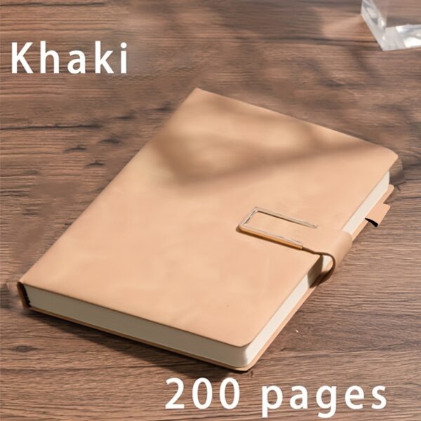 BOBO RABBIT Extra Thick A5 Notebook - Vintage Business Meeting Journal with Magnetic Closure, Bookmark, and Dated Pages in English - Perfect for College Students and Professionals, Business Meeting Journal | Vintage Style Notebook | Leatherette Cover - Image 15