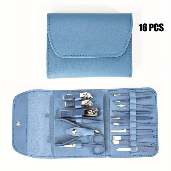 Nail Clippers Manicure Tool Set, With Portable Travel Case, Cuticle Nippers And Cutter Kit, Professional Nail Clippers Pedicure Kit, Grooming Kit For Travel - Image 7