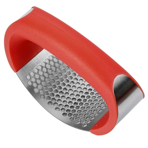 1pc, Garlic Press, Stainless Steel Garlic Press, Rocker Metal Garlic Mincer, Washable Garlic Crusher, Kitchen Garlic Chopper, Garlic Masher, Kitchen Stuff, Kitchen Gadgets Kitchen Accessories - Image 9