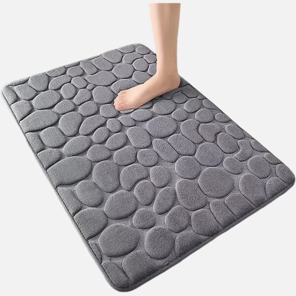 1pc Soft and Comfortable Memory Foam Bath Rug with Cobblestone Embossment - Rapid Water Absorbent and Washable - Non-Slip - Perfect for Shower Room and Bathroom Accessories, Bathroom decorations, kitchen Area Rugs, bedrooom, Bathroom Accessories - Image 13