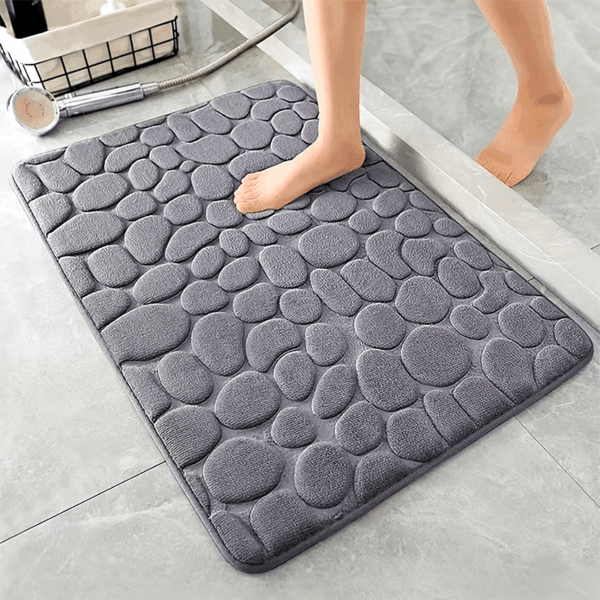 1pc Soft and Comfortable Memory Foam Bath Rug with Cobblestone Embossment - Rapid Water Absorbent and Washable - Non-Slip - Perfect for Shower Room and Bathroom Accessories, Bathroom decorations, kitchen Area Rugs, bedrooom, Bathroom Accessories - Image 17