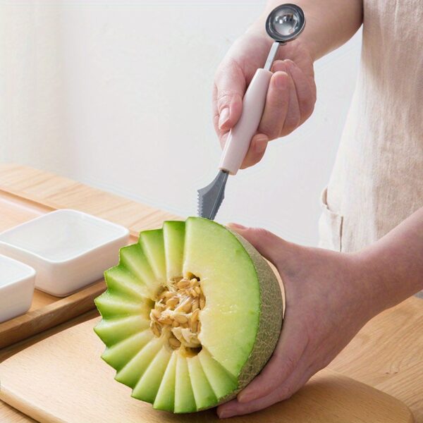 1pc, Stainless Steel Fruit Ball Digger, Reusable Watermelon Spoon, Creative Melon Baller Scoop, Watermelon Ball Scoop, Watermelon Scoop, Kitchen Stuff, Kitchen Gadgets, Kitchen Supplies - Image 16
