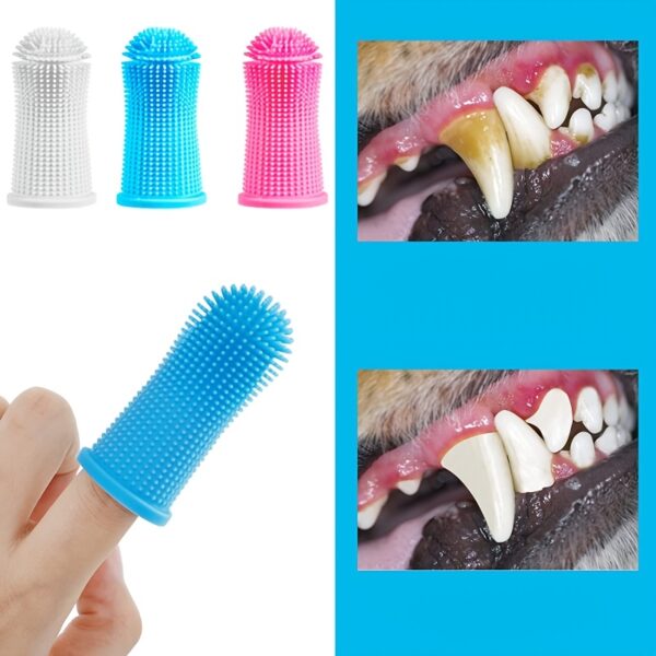Super Soft Silicone Toothbrush - Perfect For Cleaning Your Dog Or Cat's Teeth! - Image 4