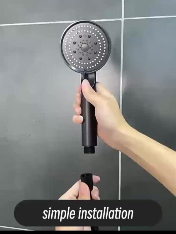 1pc 5-Mode Multifunctional High-Pressure, Shower Head, Bathroom Accessories, Wall Mounted Shower Head, Single Head - Image 9