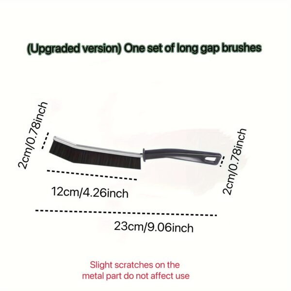 1pc Bathroom Crevice Brush, Toilet Kitchen Tile Corner Cleaning Brush, Multifunctional Window Seam Groove Dust Brush, Hard Bristle Brush, Household Cleaning Tools - Image 6