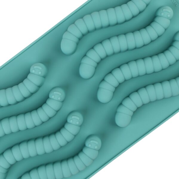 Vibrant Silicone Worm Mold - Non-Stick, Easy Release, BPA-Free, Perfect for Halloween Decorations, Cake Making, Gelatin, Gummies, Chocolate Crafting, and Creative Food Presentation - Image 31