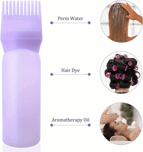 Precision Root Comb Shampoo Bottle Applicator - Long-lasting, Salon-Quality Styling Tool - Ideal for Home & Professional Barber Use - Hair Care Essential - Image 15