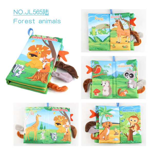 Baby Books -Baby Toys Gifts Touch Feel First Cloth Crinkle Soft Books Infant Tummy Time ToysLearning Sensory Baby Toys Stroller Toys Christmas Halloween Thanksgiving Gifts - Image 3