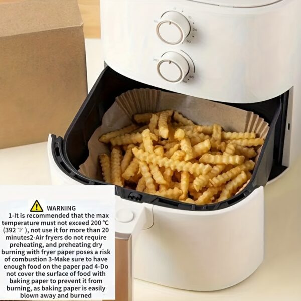 10/50/100pcs Disposable Square Paper Air Fryer Liners, 6.3'' Large Size Paper Basket Bowls, Non-Stick Baking Trays, Oven Accessories, Multi-Functional Kitchen Gadgets & Accessories - Image 12