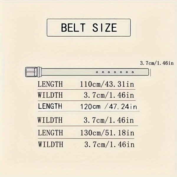High-quality Cowhide Fashionable Leather Belt For Men With Automatic Buckle And No Teeth Design, Suitable For Casual Or Business Attire - Image 5