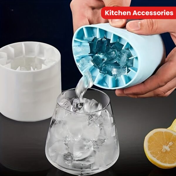 1pc, Make Perfectly-Shaped Ice Cubes With This Easy-Release Silicone Ice Cube Mold - Holds Up To 60 Cubes! Kitchen Accessories - Image 20