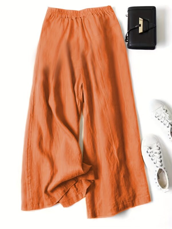 Chic Wide Leg Palazzo Pants - Versatile & Breathable - Perfect for Spring & Summer, Stylish Comfort for Women’s Casual and Work Wardrobe - Image 11