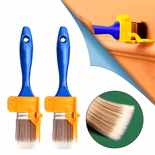 1 Set 2-in-1 Edge Painting Brush with Color Separation Guide, Durable Plastic Handle, Multi-Use DIY Paint Tool for Frame, Wall, Window, and Ceiling Edging, Lightweight, Precise Latex Paint Trimming Separator Tools - Image 15