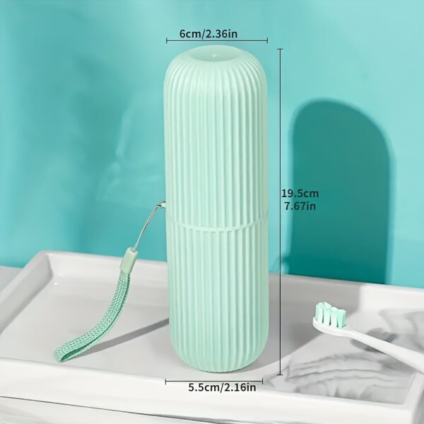1pcs Portable Travel Toothbrush Storage Container Box, Gargle Cup, Toothpaste Holder, Toothbrush Carrying Box, Toothbrush Travel Containers - Image 9