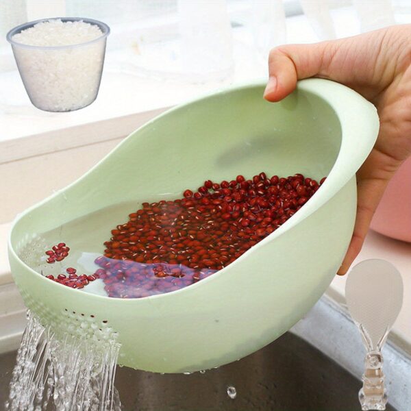 1pc/2pcs/3pcs Multi-Functional Kitchen Washing Basket Basin - Drain Water, Wash Rice, Perfect For Cleaning Vegetables And Fruits, And More With Convenient Features - Ideal For Various Uses And Users, Kitchen Accessories - Image 13