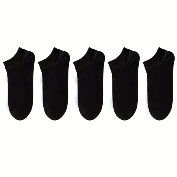 5/10/20 Pairs of Unisex Simple Solid Color Breathable And Comfortable Short Socks, Suitable for All Seasons. - Image 2