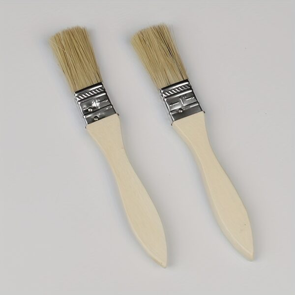 1/2pcs Thickened Wooden Handle Paint Brush, 1 Inch, 1.5 Inch, 2 Inch, 2.5 Inch, 3 Inch, 4 Inch, Wooden Handle Brush, Barbecue Brush, Various Bristles Brush, Paint Brush, Industrial Brush, Paint Brush, Soft Bristles Brush, BBQ Brush, Cleaning Brush - Image 11