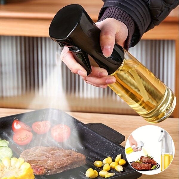 1pc 200ml 500ml Oil Spray Bottle Kitchen Cooking Olive Oil Dispenser Camping Barbecue Roasting Vinegar Sauce Oil Sprayer Edible Oil Jar Kitchen Accessories - Image 14