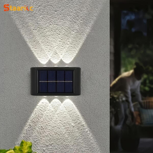 Staaricc 8/6/4/2pcs Solar Wall Light, Outdoor 6 LED Deck Lights, Wall Light, for Courtyard, Street, Fence, Garage, Garden Perfect Decoration - Image 11