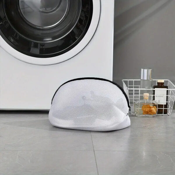 1pc Christmas Laundry Bag, Fabric Shoe Protector, Curved Shape, Multipurpose Use, Woven with Zipper Closure, for Laundry Room and Washing Machine, Laundry Bags - Image 18