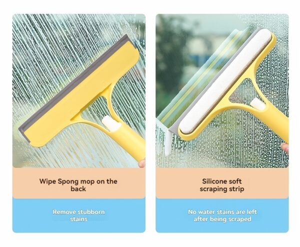 Efficient 3-in-1 Multi-Functional Glass Cleaning Tool - Polypropylene (PP) Plastic Sprinkler for Bathroom, Kitchen, Living Room, Bedroom, Toilet - Mirror and Window Scraper - Image 21
