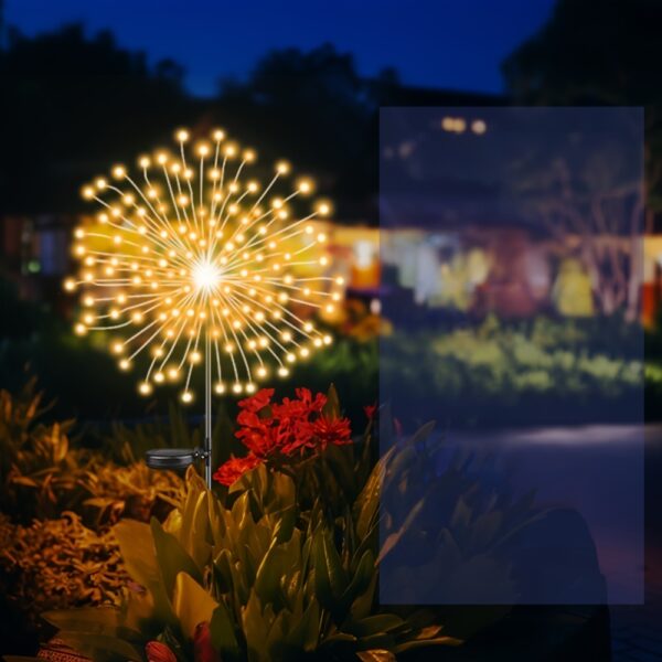 8 Lighting Modes Outdoor Solar LED Smart Lights, Solar Festival Viewing Decorative Lights for Garden Pathway and Patio Villa Illumination - Image 20
