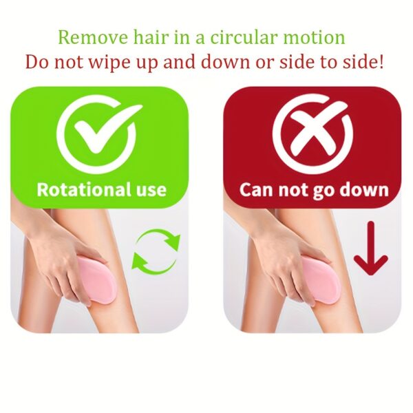 Waterproof Nano Hair Eraser for Men & Women - Scent-Free, Reusable & Washable, Painless Exfoliator for Smooth Skin on Back, Arms, Legs & Bikini Area, Portable Epilator with Purple Handle - Image 12