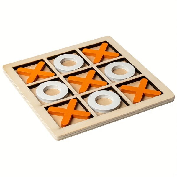 Wooden XO Well Shaped Chess For Children's Puzzle, Nine Palace Grid Chess, Parent-child Interaction, Building Blocks, Leisure Battles, Development Game Toys Halloween, Christmas Gift - Image 10