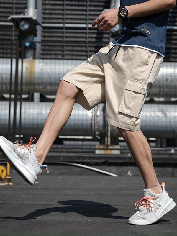 Mens Stylish Multi-Pocket Cargo Shorts - Comfortable Drawstring Waist for Summer - Versatile Bermuda Length - Image 22
