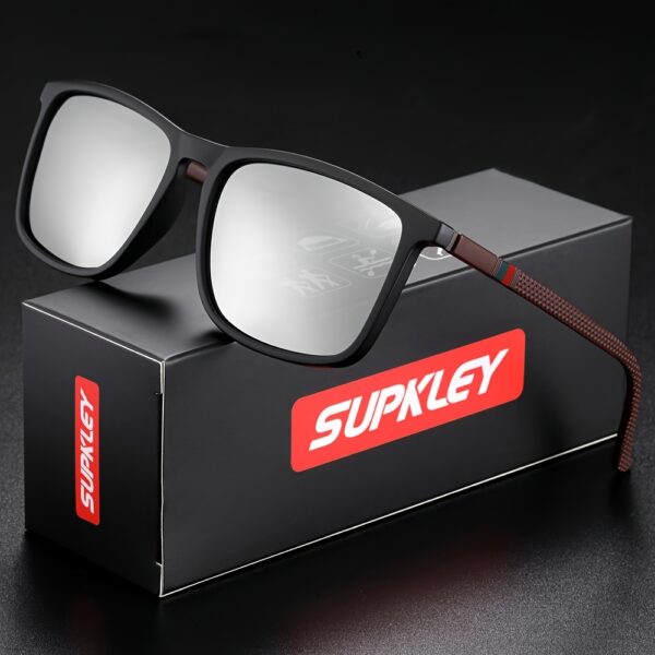SUPKLEY Men'S Sports Sunglasses with Polarization, Lightweight Square Design, Comfortable Fit, Eyewear Accessory Comes with Original Packaging - Image 10