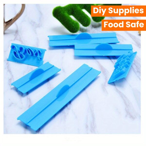 6PCS Deluxe Cake Decorating Kit - Handwritten Phrase Letter Style Fondant Molds, Chocolate Molds, DIY Supplies, Kitchen Gadgets, Baking Tools - Food Safe, Durable, Easy-to-Use, Versatile, and Perfect for Cake Decorating Beginners and Professionals Alike - Image 13
