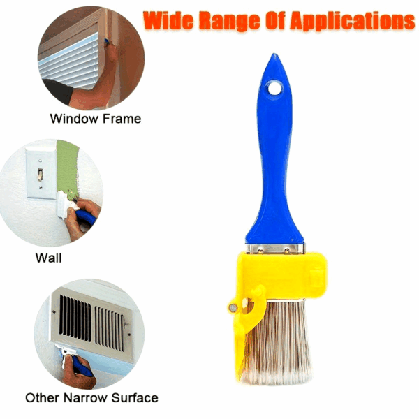 1 Set 2-in-1 Edge Painting Brush with Color Separation Guide, Durable Plastic Handle, Multi-Use DIY Paint Tool for Frame, Wall, Window, and Ceiling Edging, Lightweight, Precise Latex Paint Trimming Separator Tools - Image 16