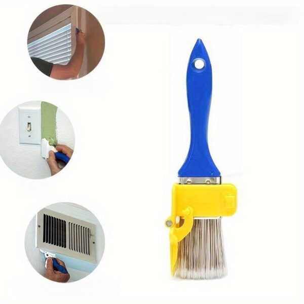 1 Set 2-in-1 Edge Painting Brush with Color Separation Guide, Durable Plastic Handle, Multi-Use DIY Paint Tool for Frame, Wall, Window, and Ceiling Edging, Lightweight, Precise Latex Paint Trimming Separator Tools - Image 12