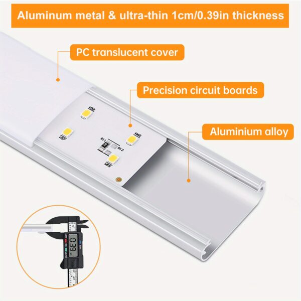 1pc KATHYLIGHT LED Motion Sensor Cabinet Light, Brushed Metal Strip Sconce with Voice Control, Wireless Magnetic USB Rechargeable, Auto-shut-off, Detachable Fixture, Plastic Shade, for Wardrobe, Closet, Kitchen, Stairs, Corridor, Shelf - 800mAh Lithium Ba - Image 24