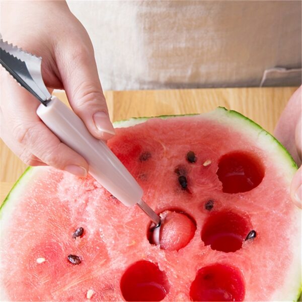 1pc, Stainless Steel Fruit Ball Digger, Reusable Watermelon Spoon, Creative Melon Baller Scoop, Watermelon Ball Scoop, Watermelon Scoop, Kitchen Stuff, Kitchen Gadgets, Kitchen Supplies - Image 9