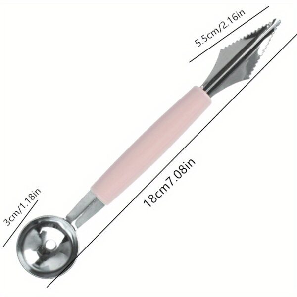 1pc, Stainless Steel Fruit Ball Digger, Reusable Watermelon Spoon, Creative Melon Baller Scoop, Watermelon Ball Scoop, Watermelon Scoop, Kitchen Stuff, Kitchen Gadgets, Kitchen Supplies - Image 18