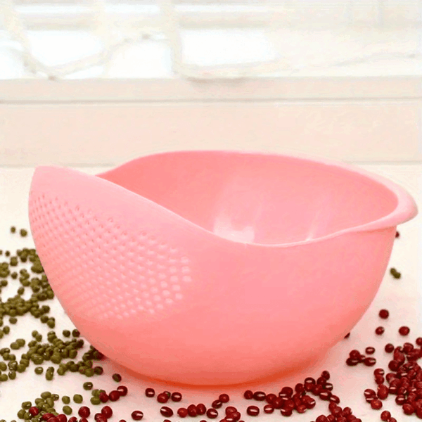 [Food-Safe Basket] 1pc Food-Safe Plastic Multi-Functional Kitchen Washing Basket Basin | Efficient Draining, Rinsing Rice, Vegetables & Fruits - Space-Saving Design for Small Kitchens & Dishwashing - Image 13