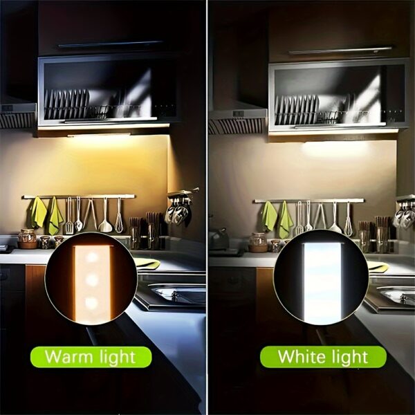 [200mAh Rechargeable LED Motion Light] USB Rechargeable LED Motion Sensor Night Light - 200mAh/400mAh, Wireless Auto-On for Under Cabinet, Kitchen, Wardrobe & More - Warm/White Options - Image 26