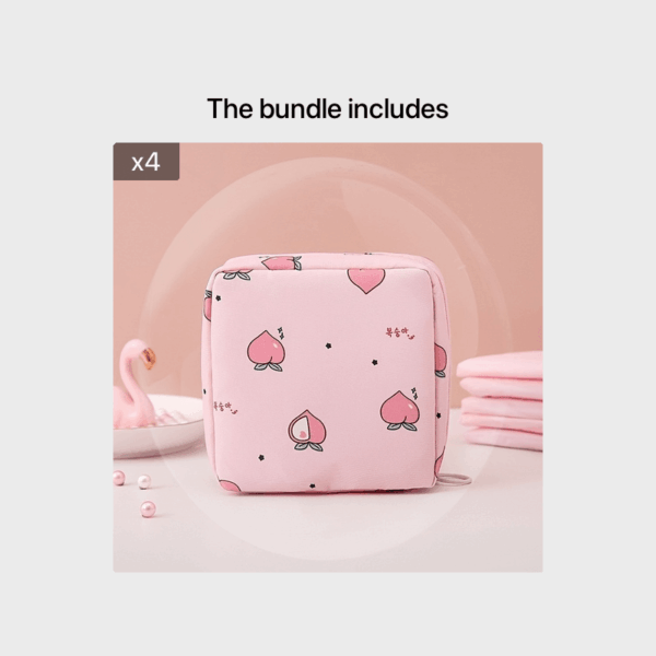 Cute Bear Portable Sanitary Napkin Storage Bag - Large Capacity, Waterproof, and Organizer for Women  - Cartoon Physiological Period Tampon Bag - Image 19
