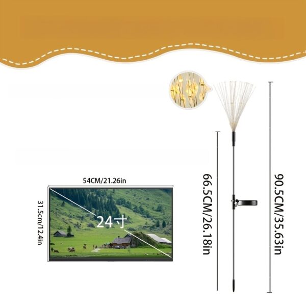 8 Lighting Modes Outdoor Solar LED Smart Lights, Solar Festival Viewing Decorative Lights for Garden Pathway and Patio Villa Illumination - Image 19